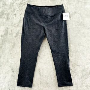 MSP by MiracleSuit Crop Pant Womens XL Charcoal‎ Heather Leggings Shaping